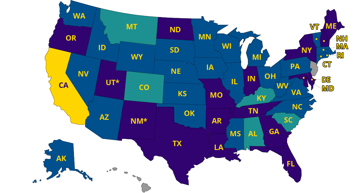 Pheburane now has Preferred Medicaid coverage in 18 states — US coverage map